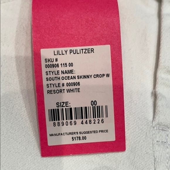 Lilly Pulitzer white South Ocean Skinny Crop Jeans - Picture 13 of 15